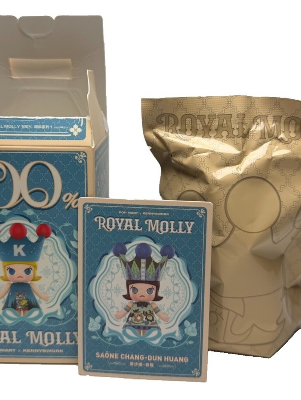POP MART Royal Molly 100% Series 1 Saone Chang-Dun Huang Confirmed Sealed Bag
